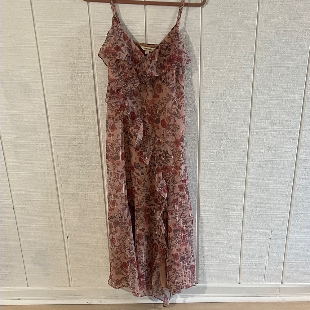 Lucky Brand Pink Floral Maxi Dress